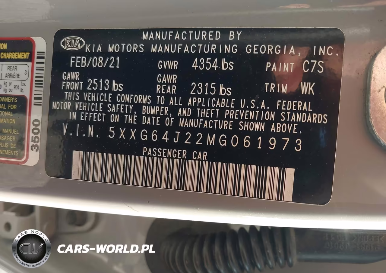 2021 Kia K5 Gt-Line VIN:5XXG64J22MG061973 - 9