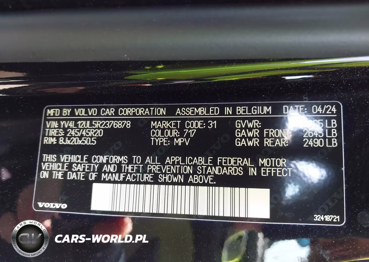 2024 Volvo Xc40 B5 Plus Dark Theme VIN:YV4L12UL5R2376878 - 9