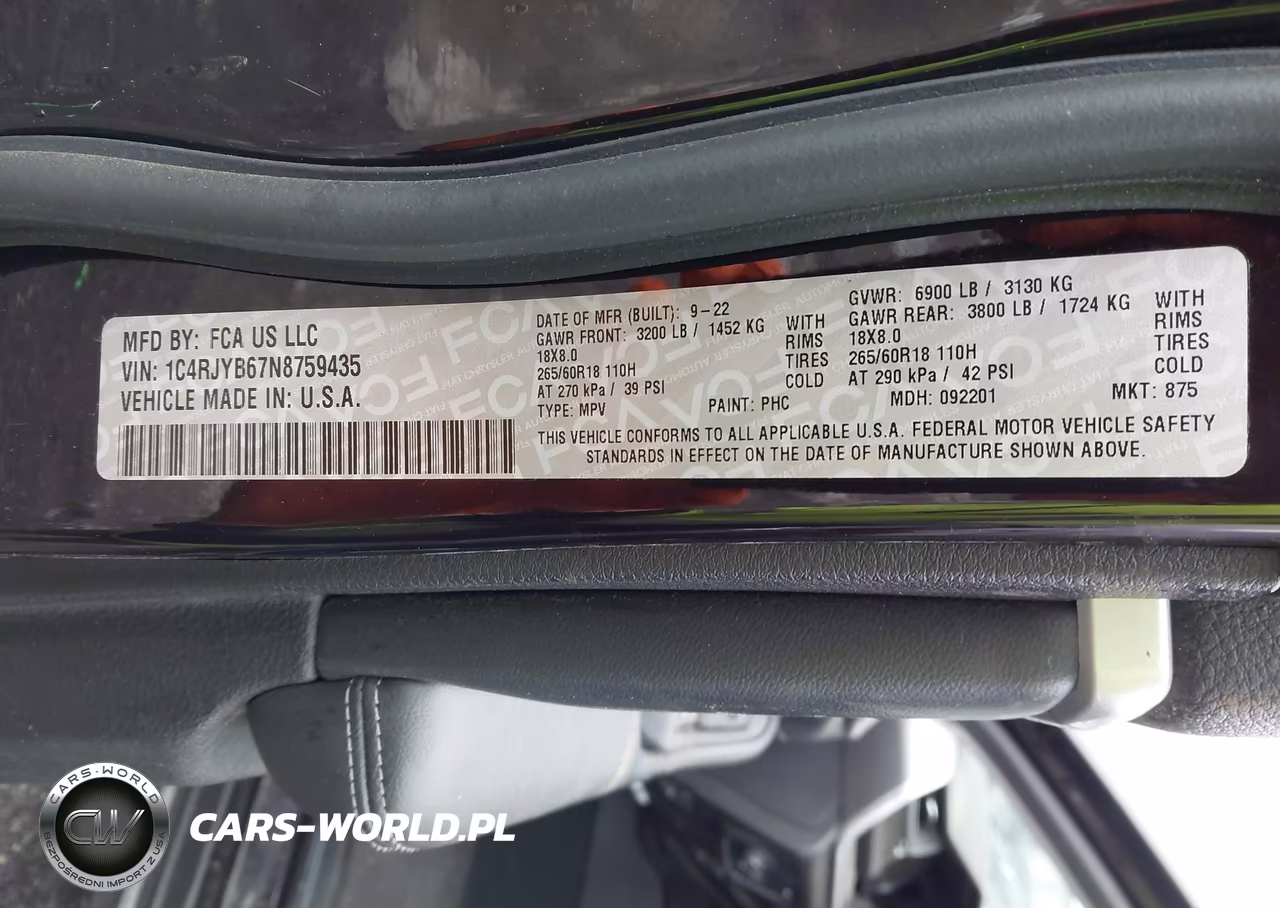 2022 Jeep Grand Cherokee 4Xe Limited 4X4 VIN:1C4RJYB67N8759435 - 9