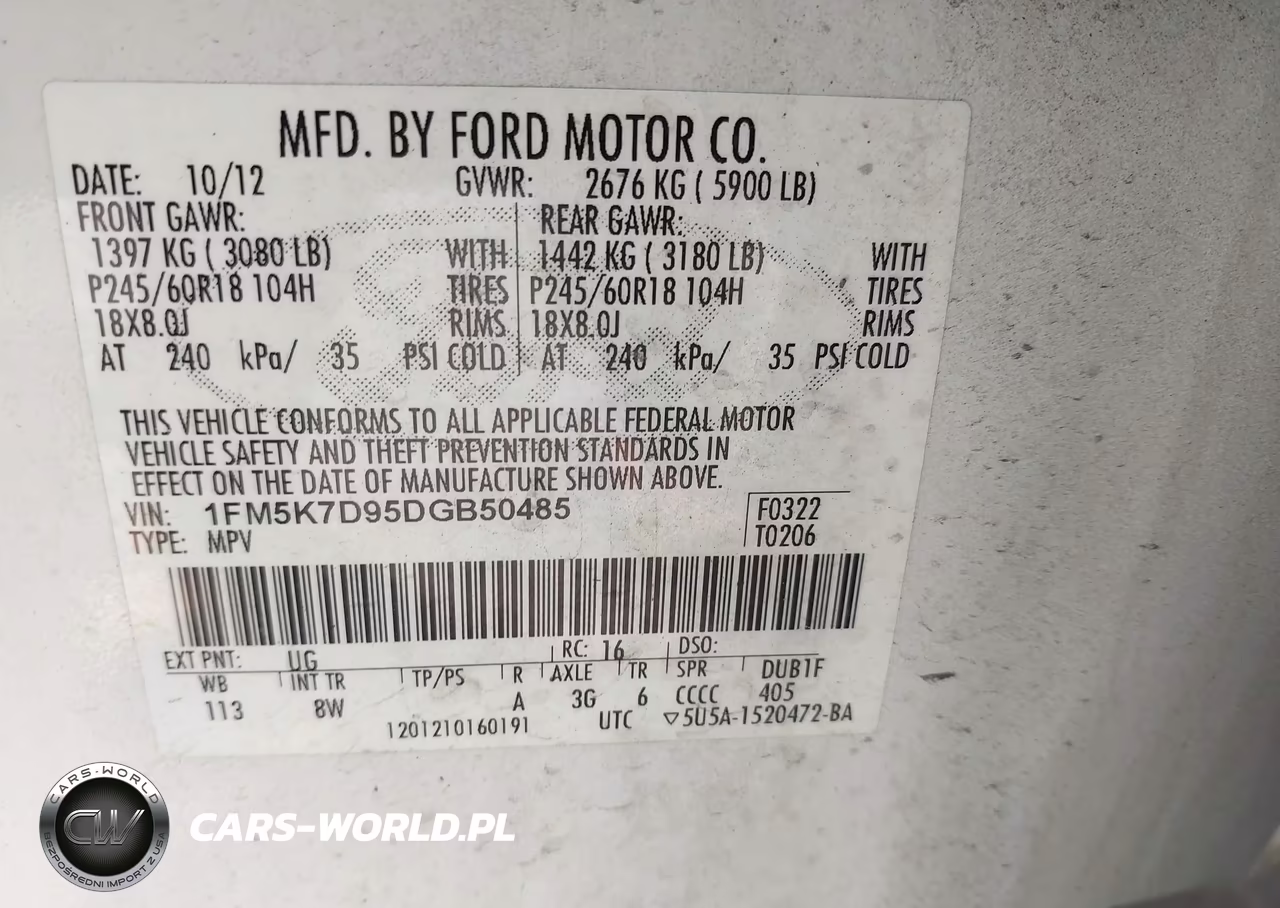 2013 Ford Explorer Xlt VIN:1FM5K7D95DGB50485 - 9