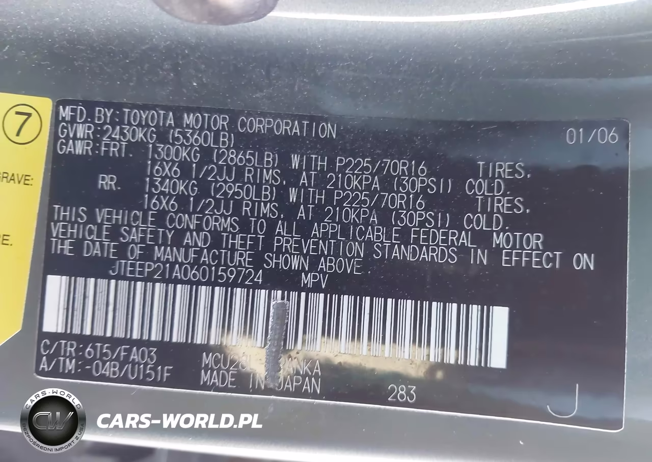 2006 Toyota Highlander V6 VIN:JTEEP21A060159724 - 9