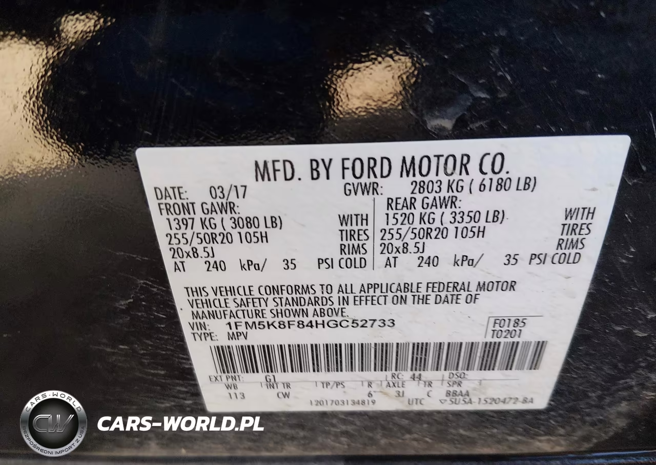 2017 Ford Explorer Limited VIN:1FM5K8F84HGC52733 - 9