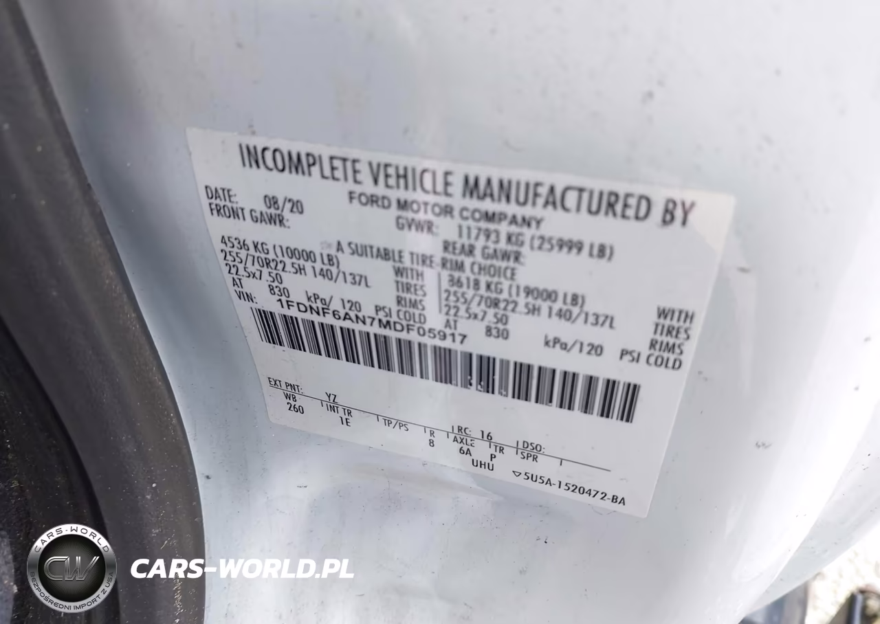 2021 Ford F-650 Gas VIN:1FDNF6AN7MDF05917 - 8