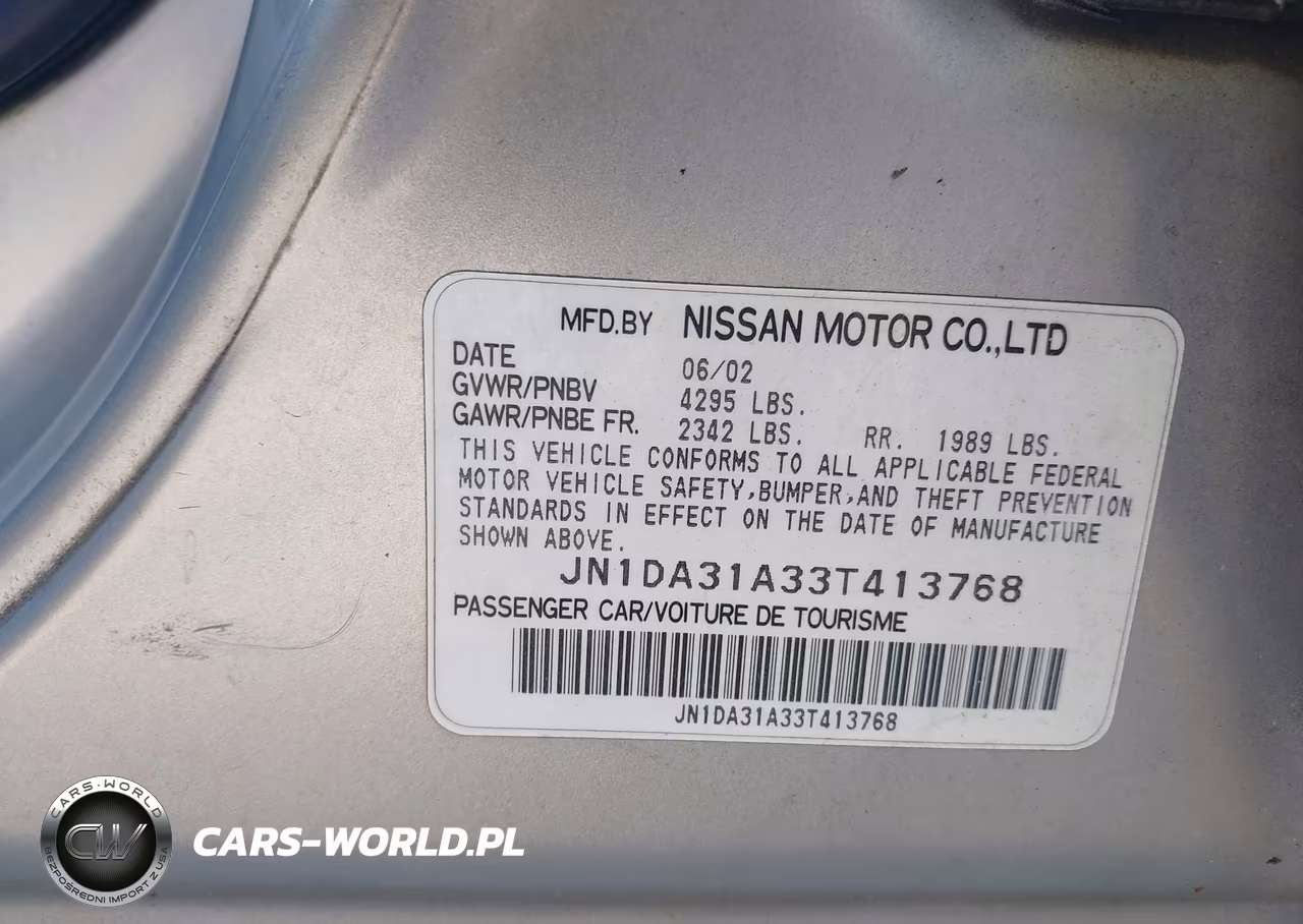2003 Nissan Maxima Gle VIN:JN1DA31A33T413768 - 9