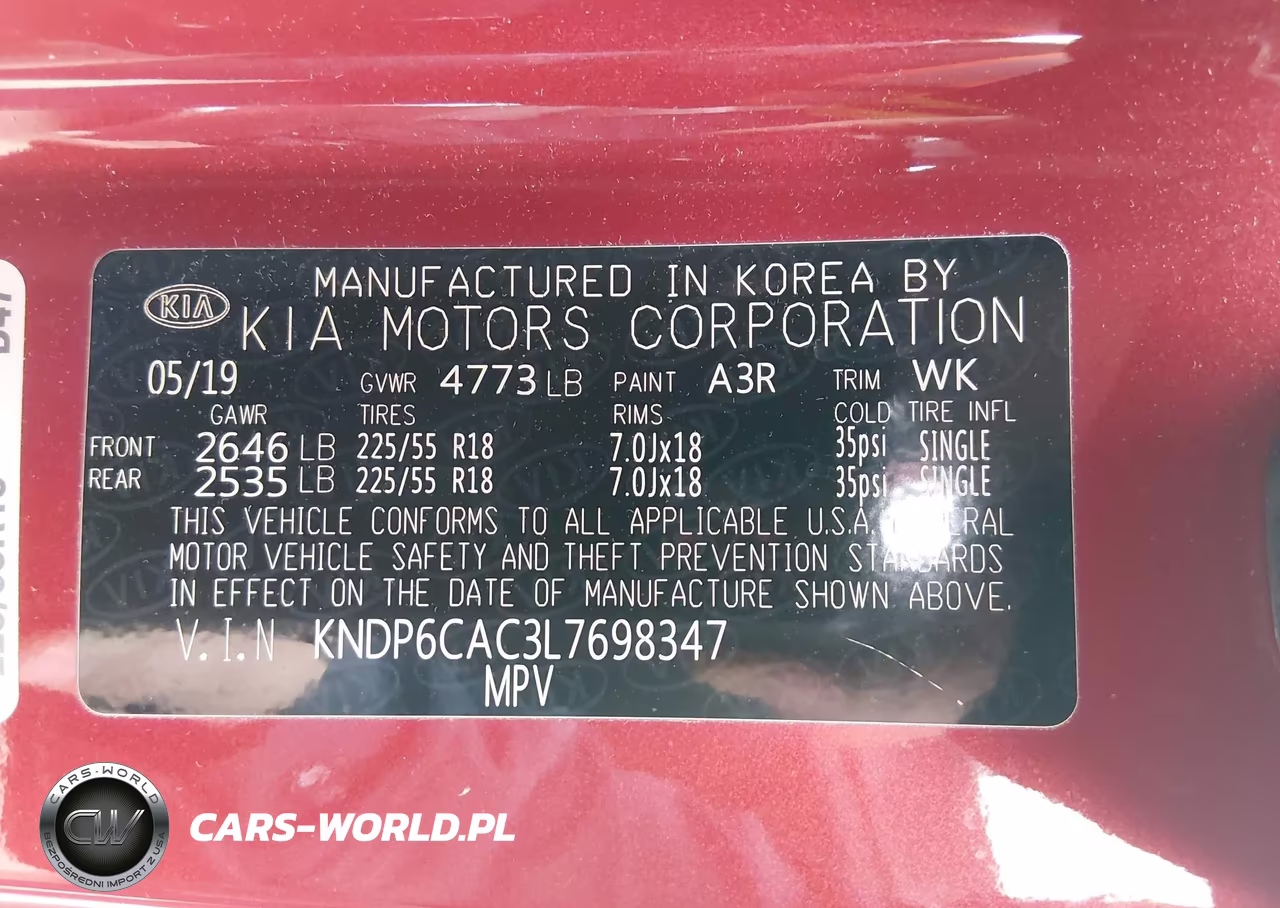 2020 Kia Sportage S VIN:KNDP6CAC3L7698347 - 9