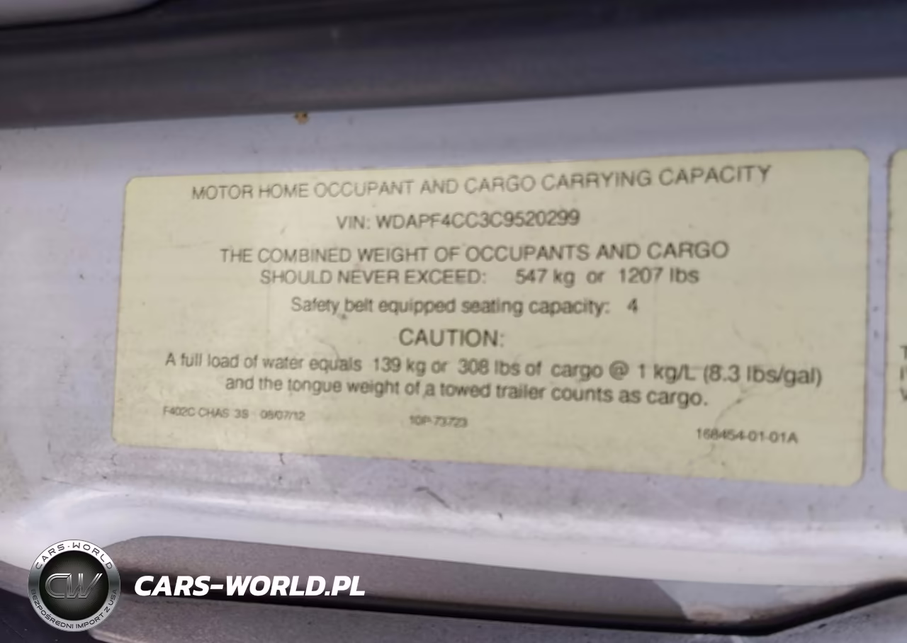 2013 Mercedes-Benz Sprinter 3500 VIN:WDAPF4CC3C9520299 - 9