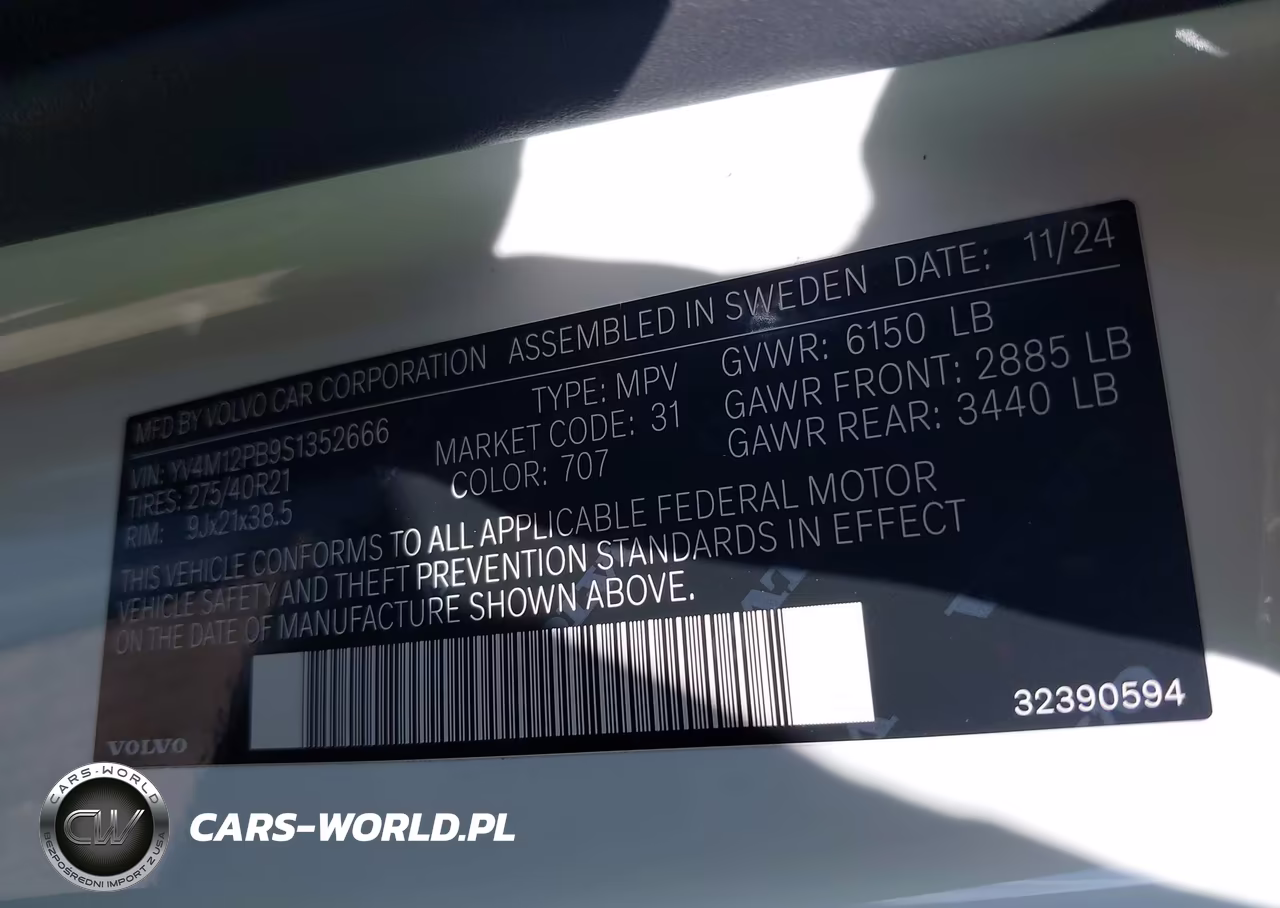 2025 Volvo Xc90 B5 Plus 7-Seater VIN:YV4M12PB9S1352666 - 9