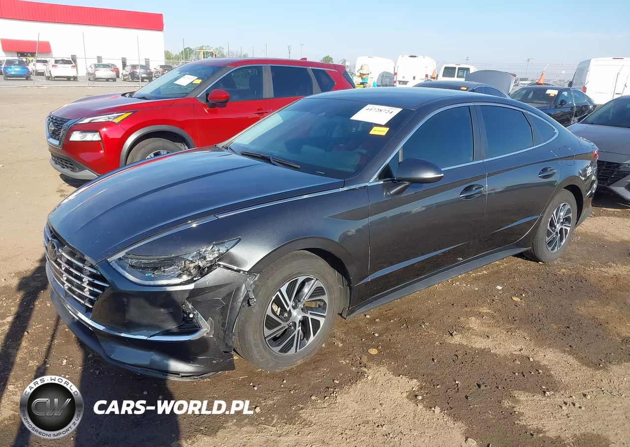2023 Hyundai Sonata Hybrid Blue VIN:KMHL24JJ0PA080633 - 2