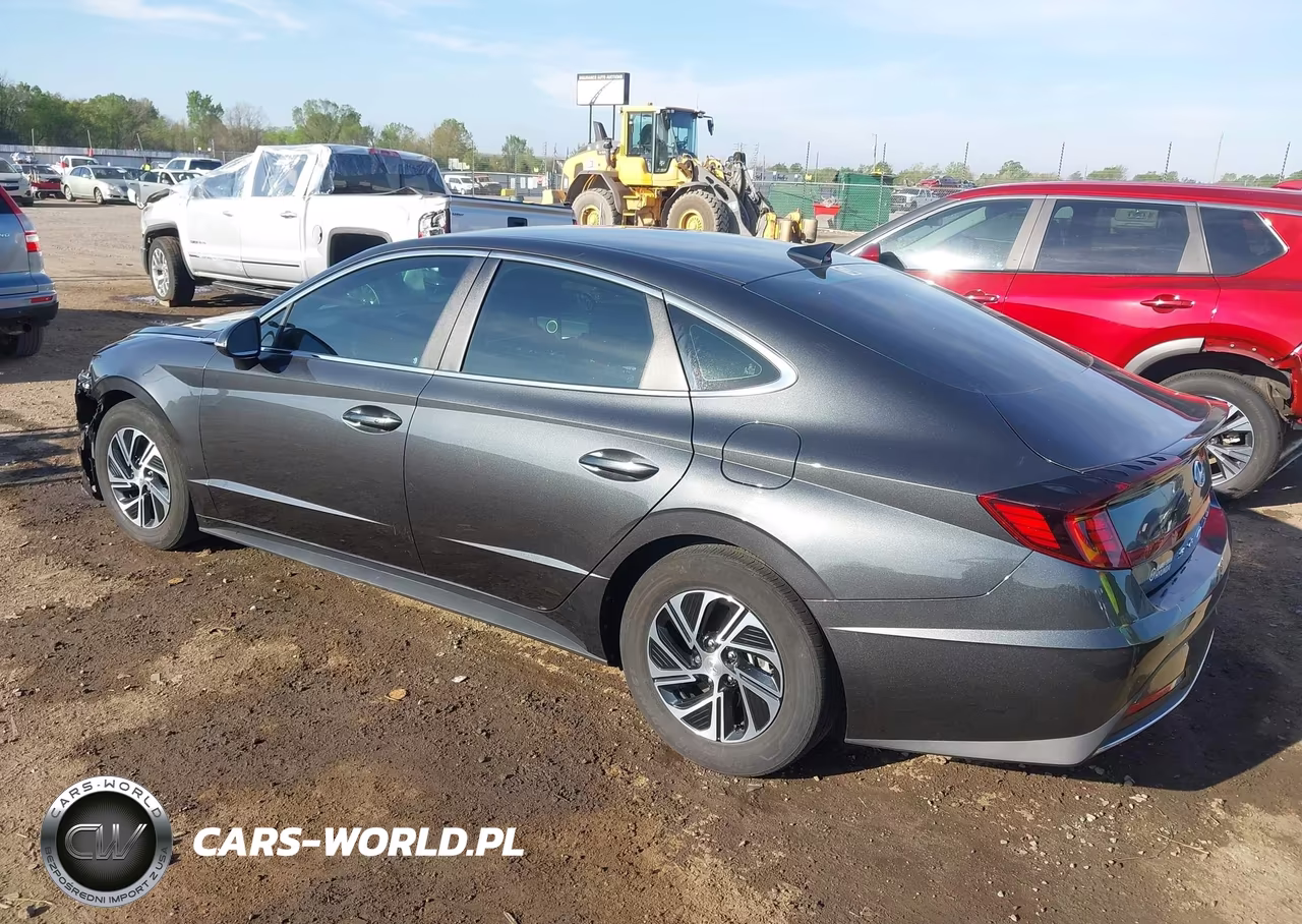 2023 Hyundai Sonata Hybrid Blue VIN:KMHL24JJ0PA080633 - 3