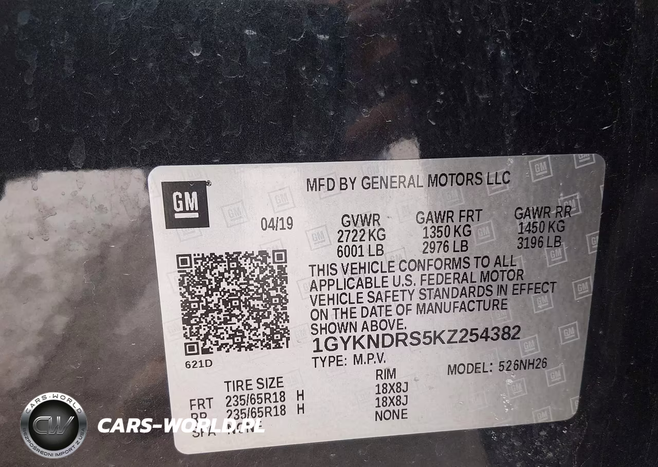 2019 Cadillac Xt5 Luxury VIN:1GYKNDRS5KZ254382 - 9