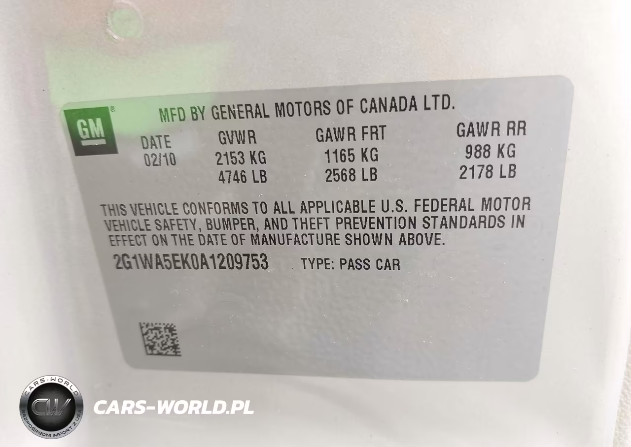 2010 Chevrolet Impala Ls VIN:2G1WA5EK0A1209753 - 9