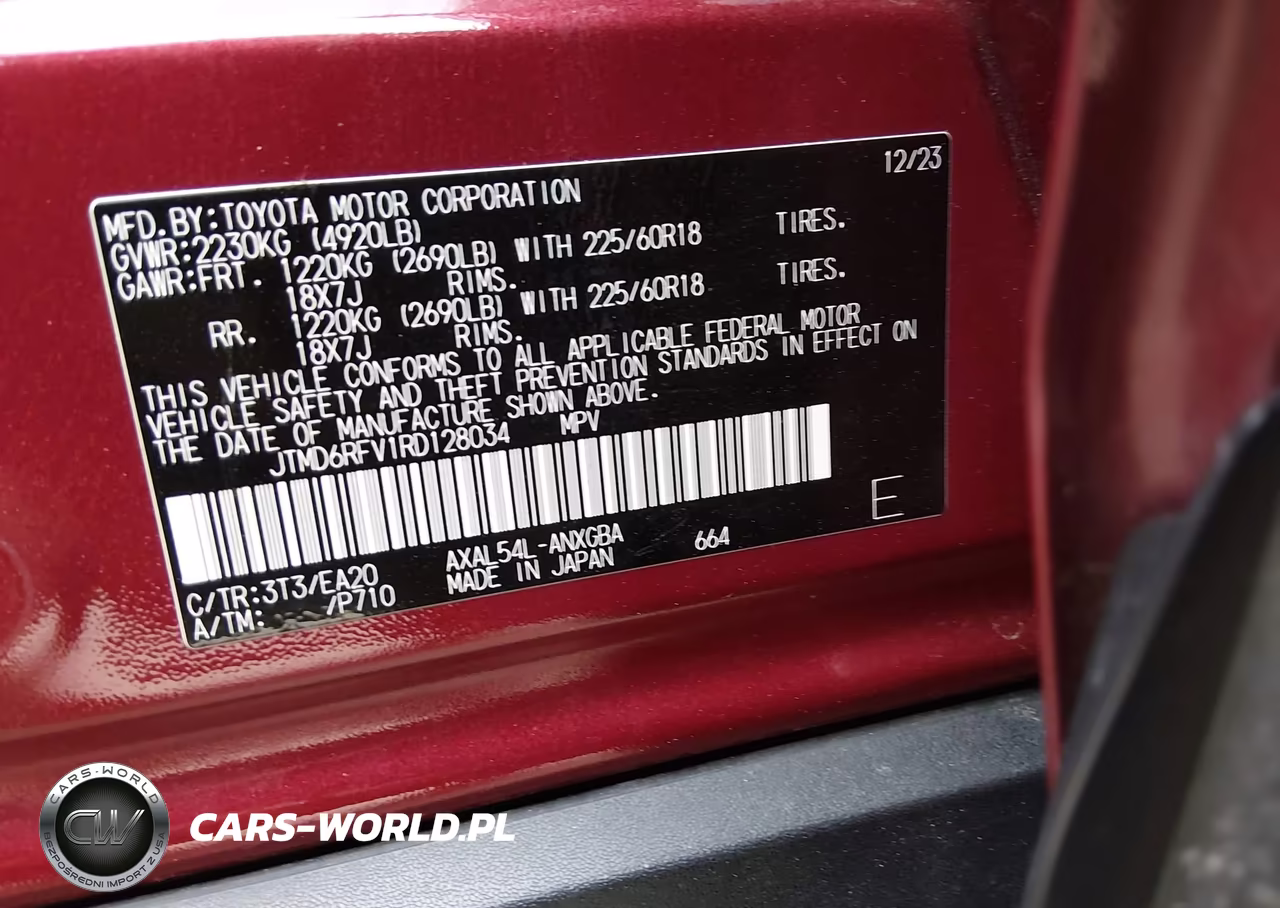 2024 Toyota Rav4 Hybrid Limited VIN:JTMD6RFV1RD128034 - 9