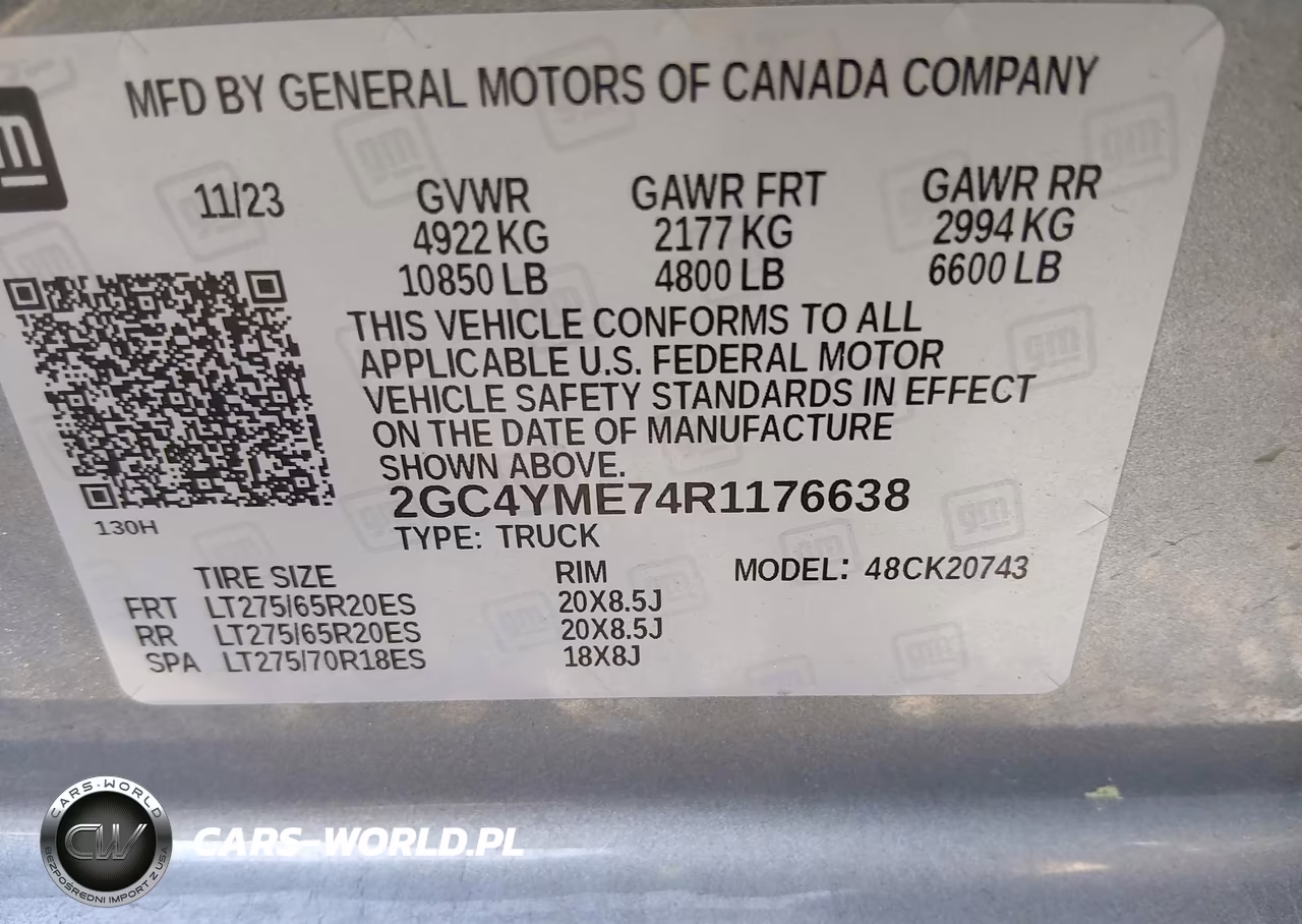 2024 Chevrolet Silverado 2500Hd 4Wd Standard Bed Custom VIN:2GC4YME74R1176638 - 9
