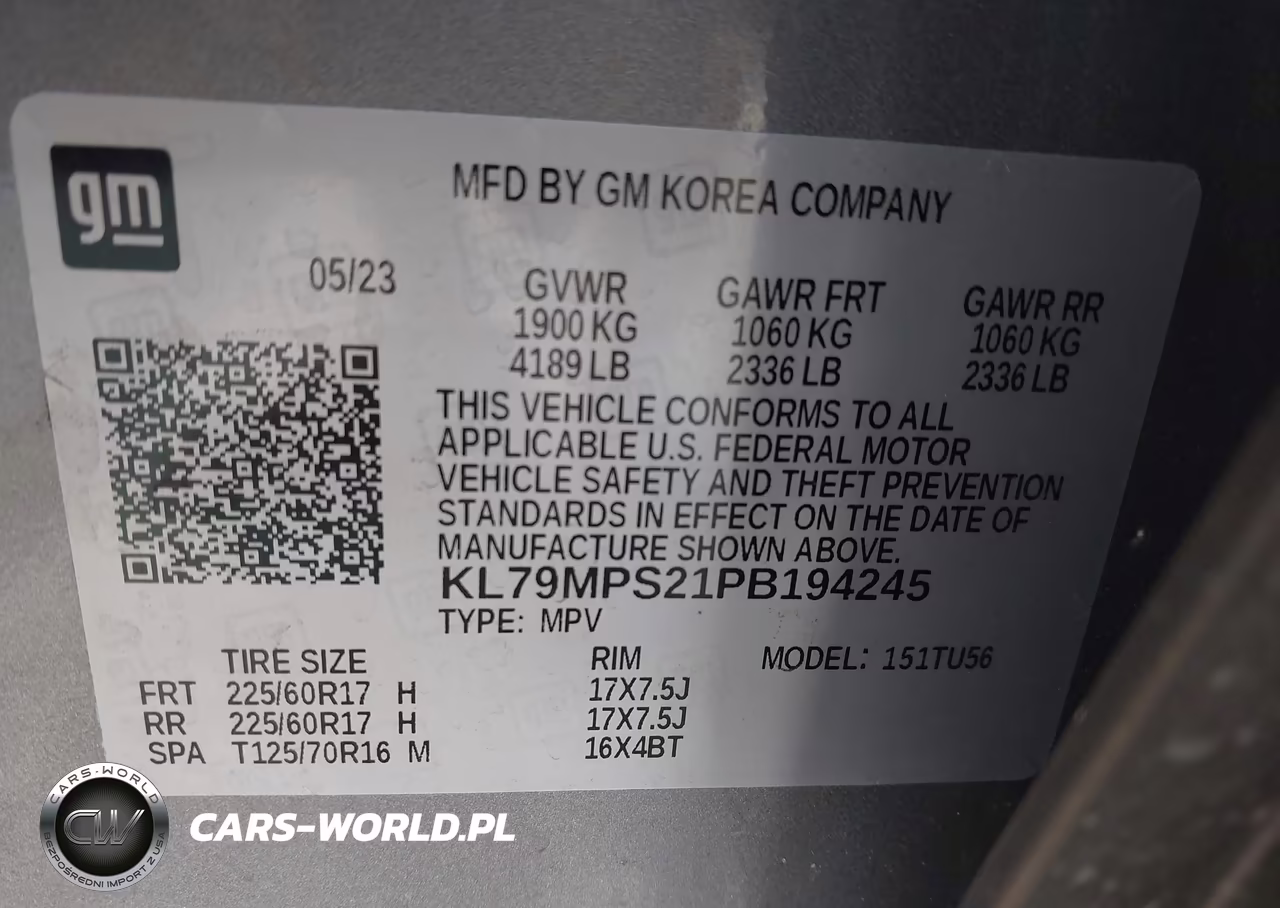 2023 Chevrolet Trailblazer Fwd Lt VIN:KL79MPS21PB194245 - 9
