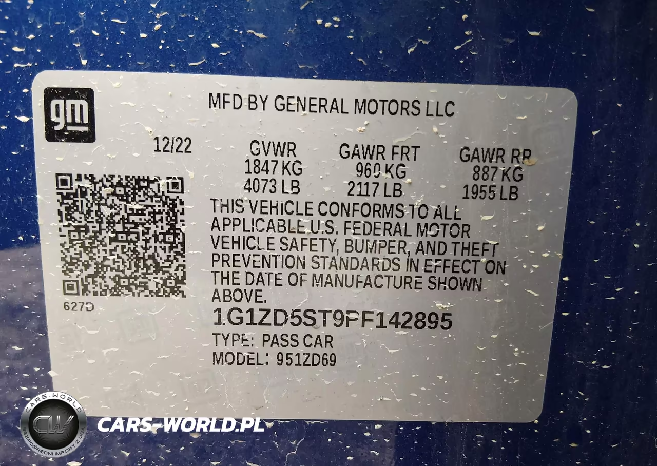 2023 Chevrolet Malibu Fwd 1Lt VIN:1G1ZD5ST9PF142895 - 9