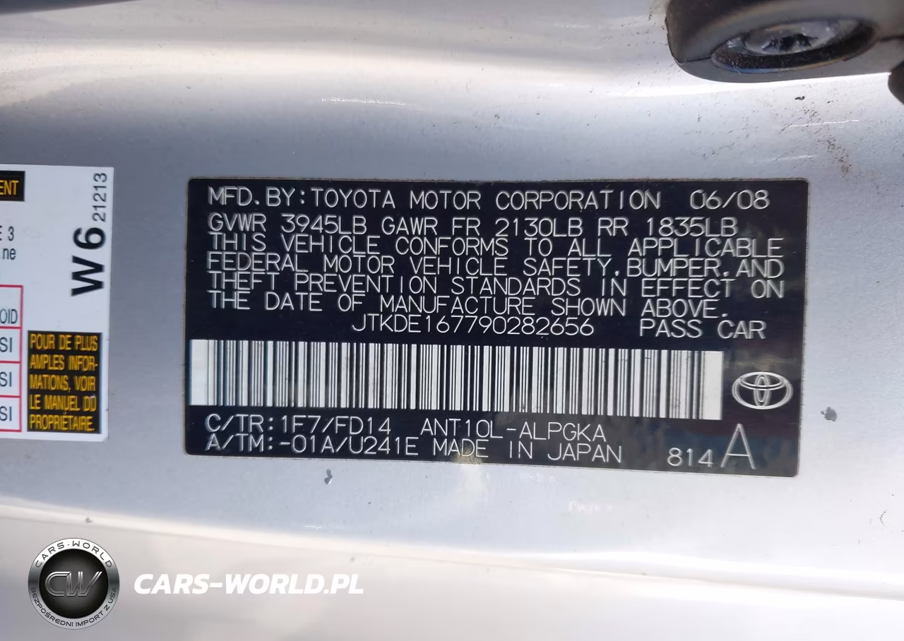 2009 Scion Tc VIN:JTKDE167790282656 - 9