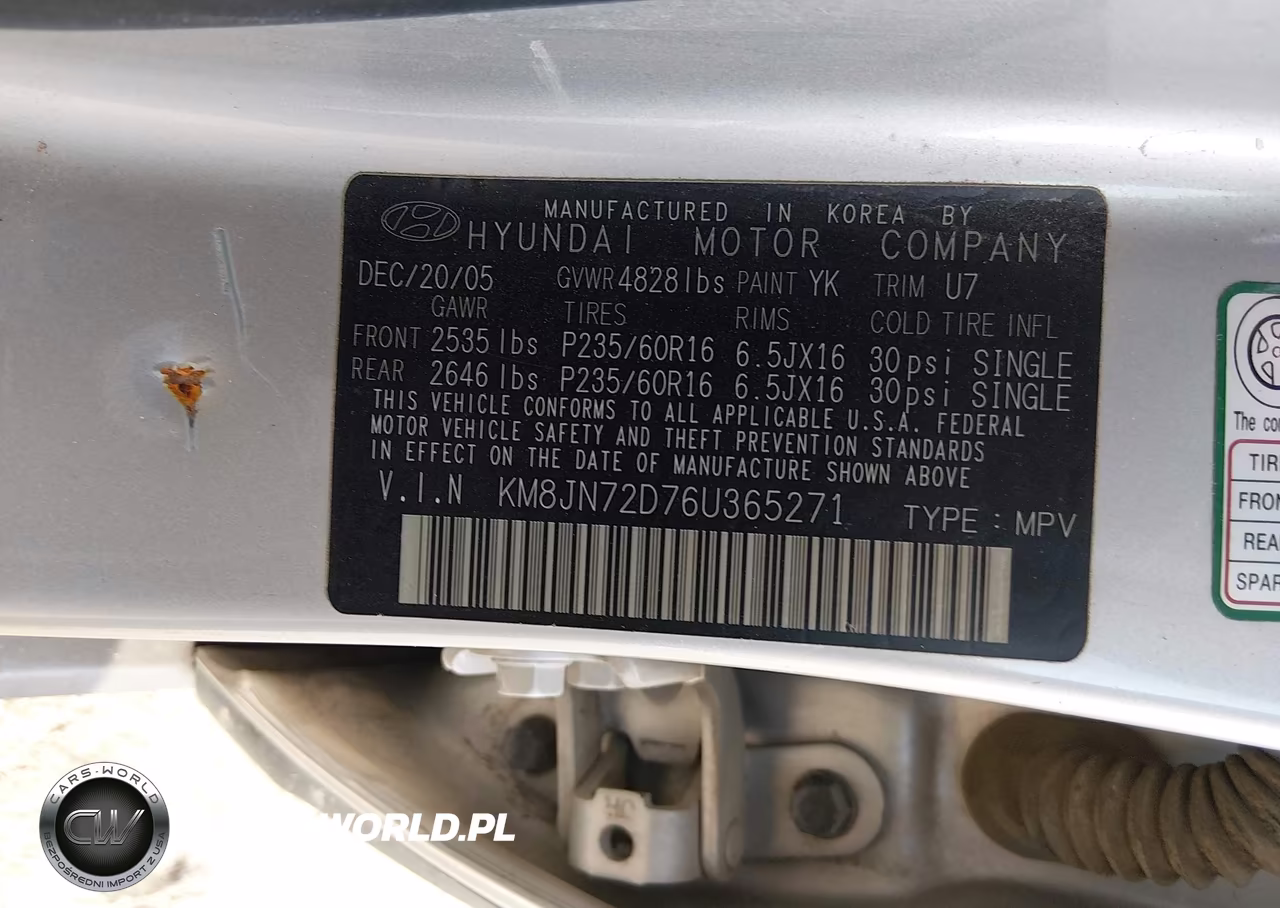 2006 Hyundai Tucson Gls-Limited VIN:KM8JN72D76U365271 - 9