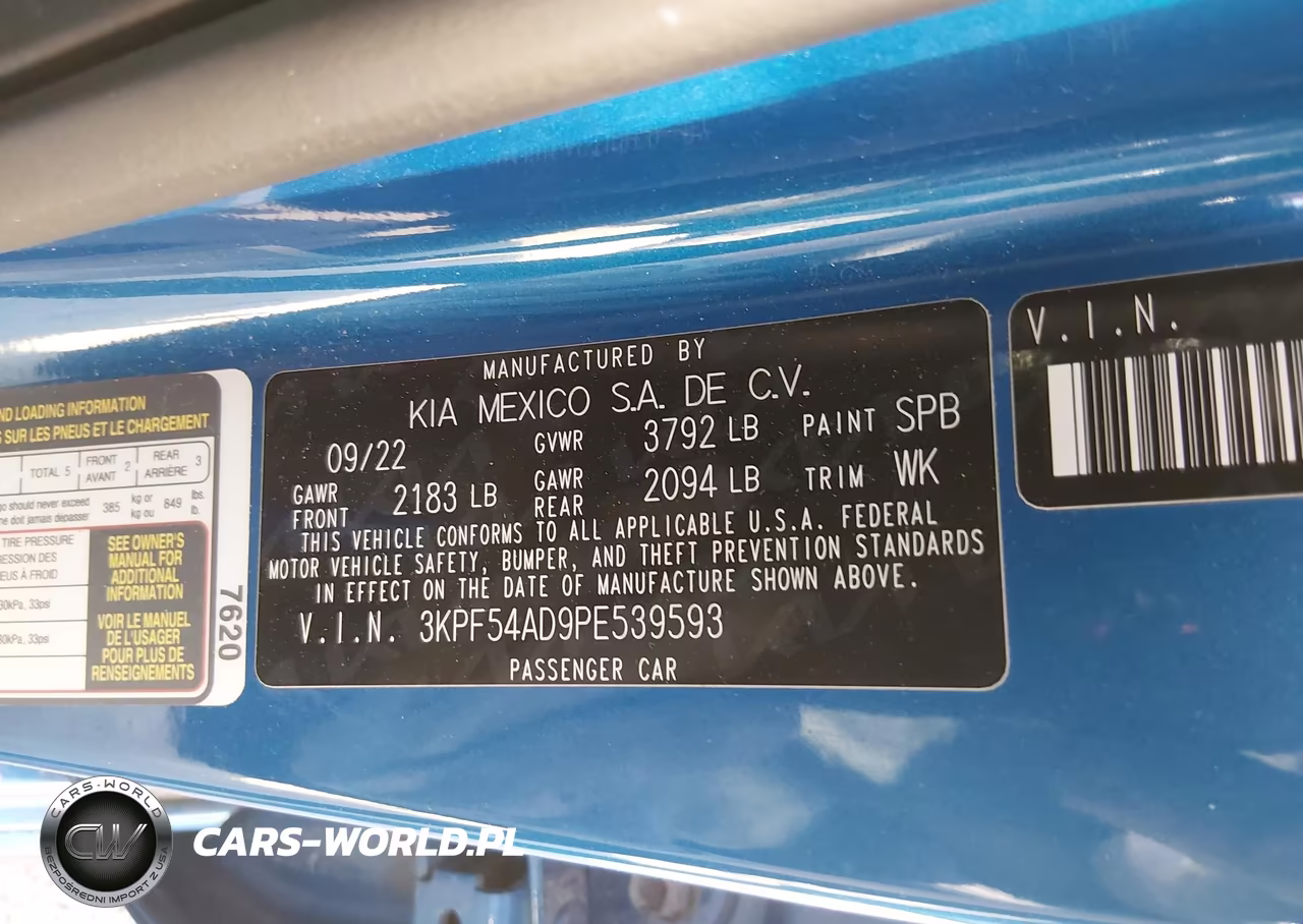 2023 Kia Forte Gt-Line VIN:3KPF54AD9PE539593 - 9