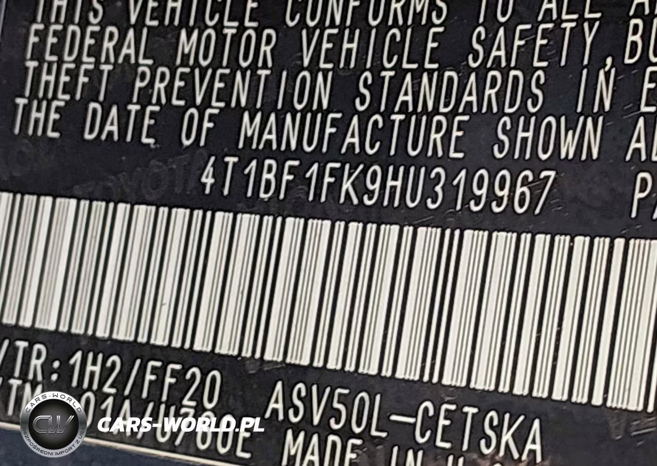 2017 Toyota Camry Se VIN:4T1BF1FK9HU319967 - 9