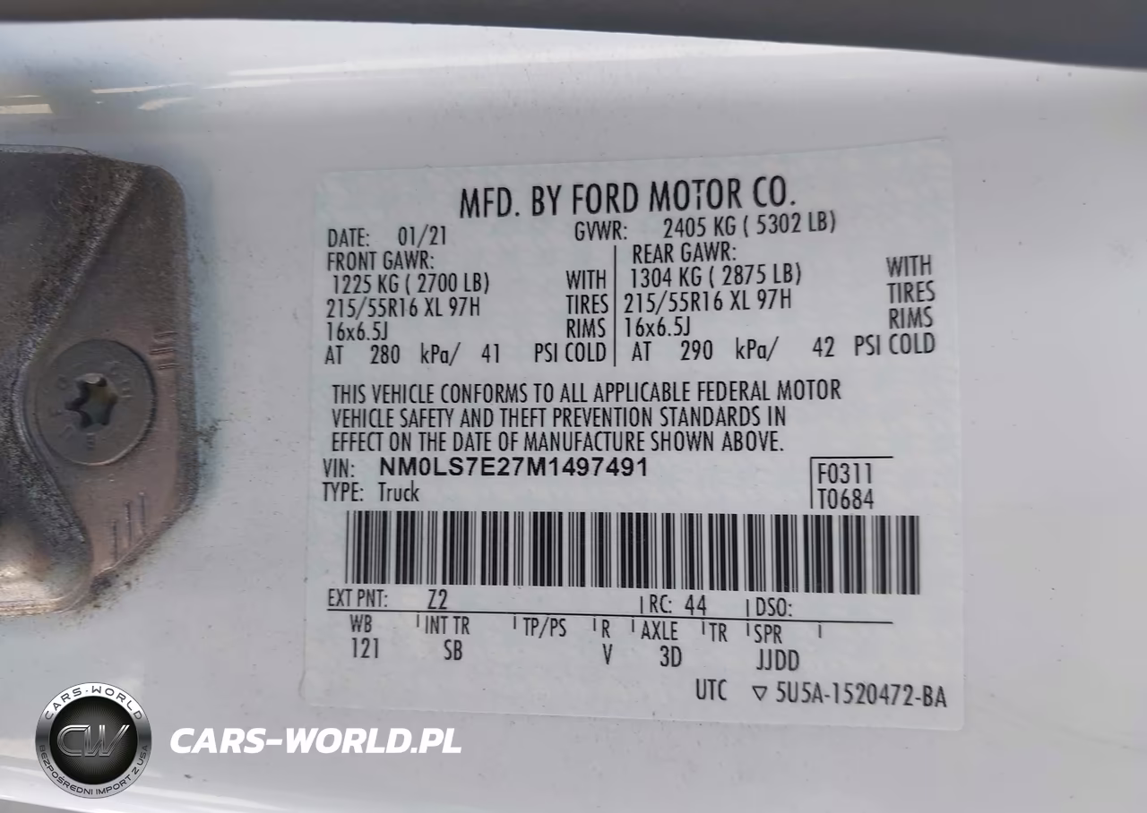 2021 Ford Transit Connect Xl VIN:NM0LS7E27M1497491 - 9