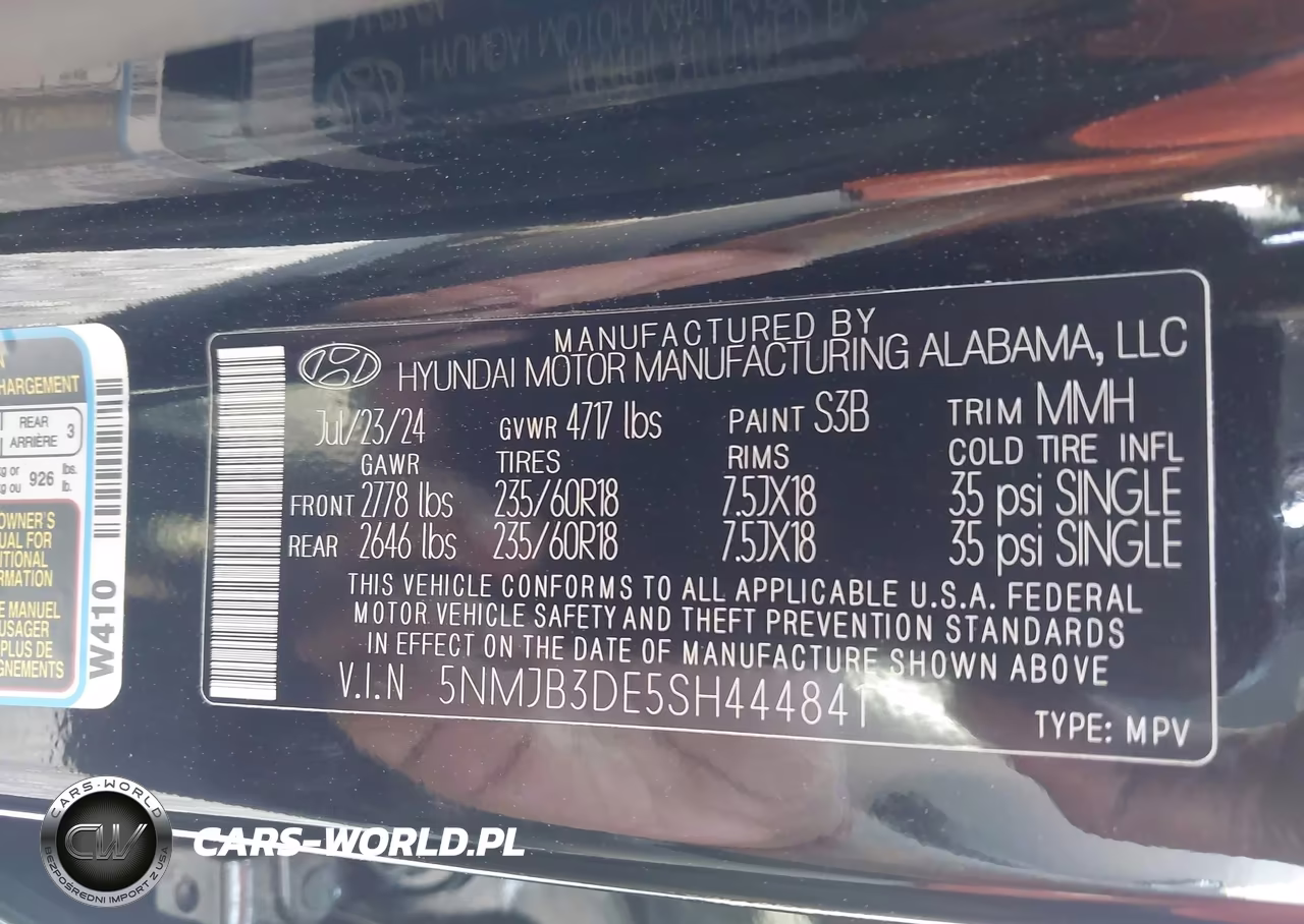 2025 Hyundai Tucson Sel VIN:5NMJB3DE5SH444841 - 9