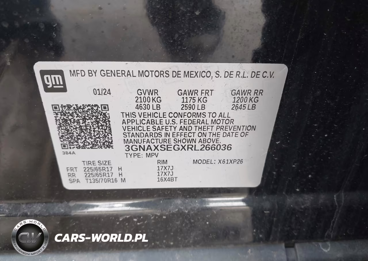 2024 Chevrolet Equinox Awd Ls VIN:3GNAXSEGXRL266036 - 9