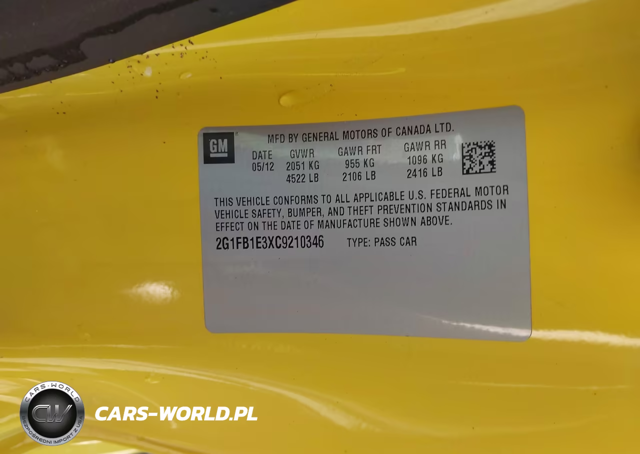 2012 Chevrolet Camaro 1Lt VIN:2G1FB1E3XC9210346 - 9