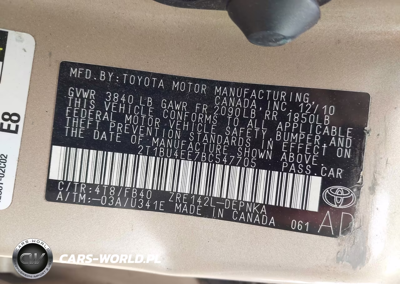 2011 Toyota Corolla Le VIN:2T1BU4EE7BC547705 - 9