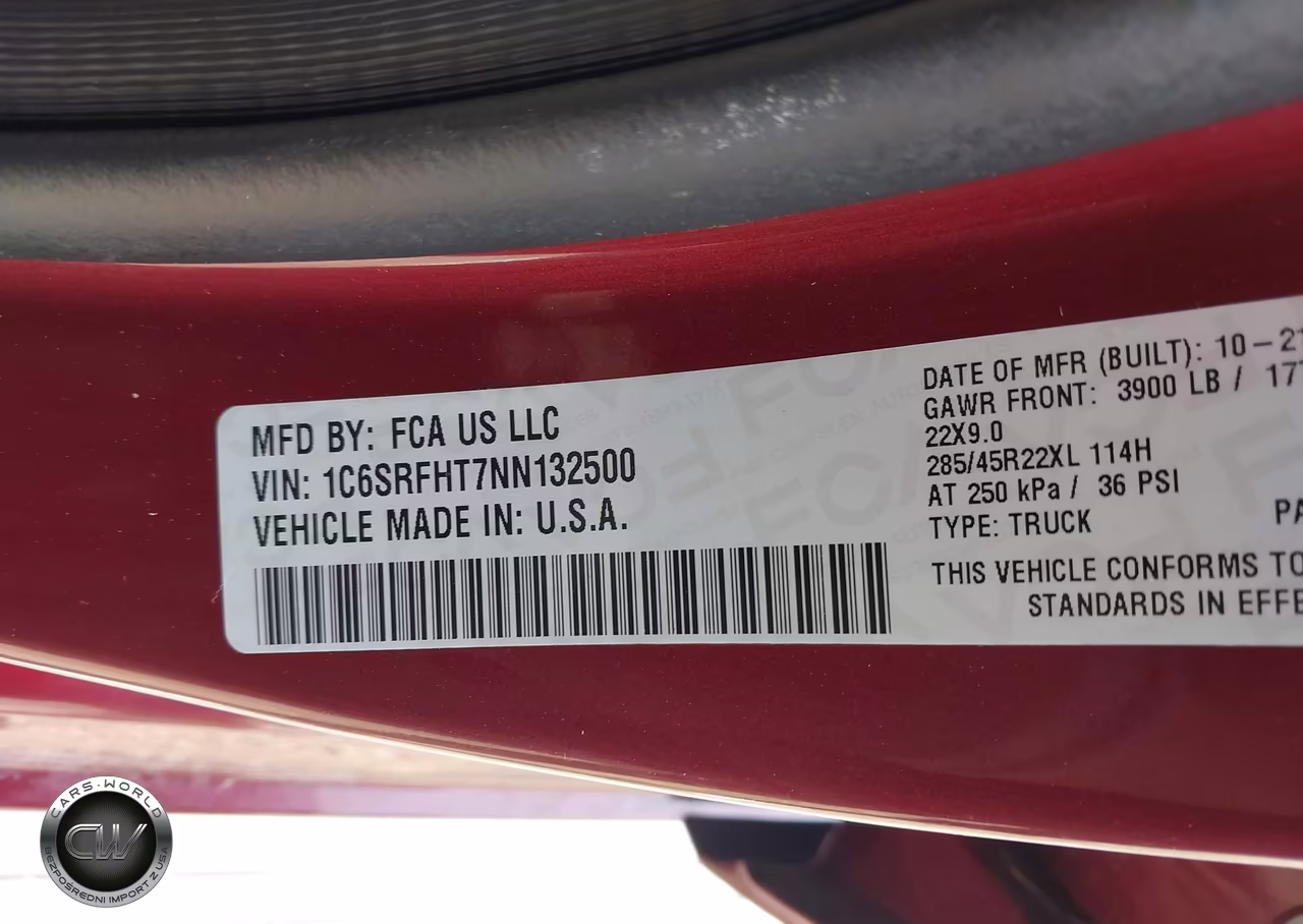 2022 Ram 1500 Limited 4X4 5'7 Box VIN:1C6SRFHT7NN132500 - 9