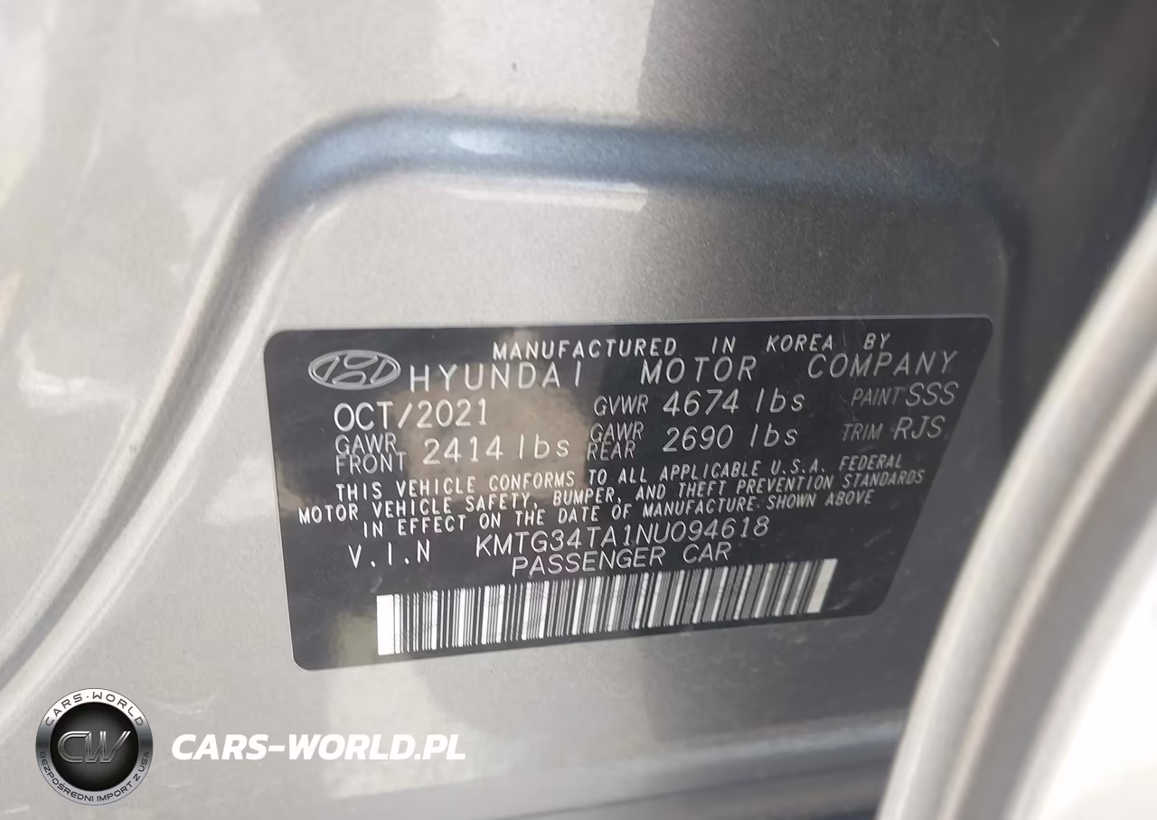2022 Genesis G70 2.0T Rwd VIN:KMTG34TA1NU094618 - 9