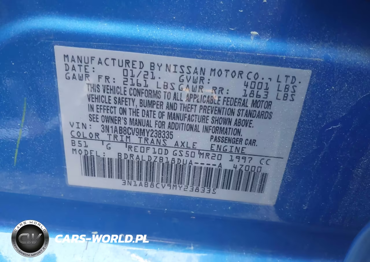 2021 Nissan Sentra Sv Xtronic Cvt VIN:3N1AB8CV9MY238335 - 9