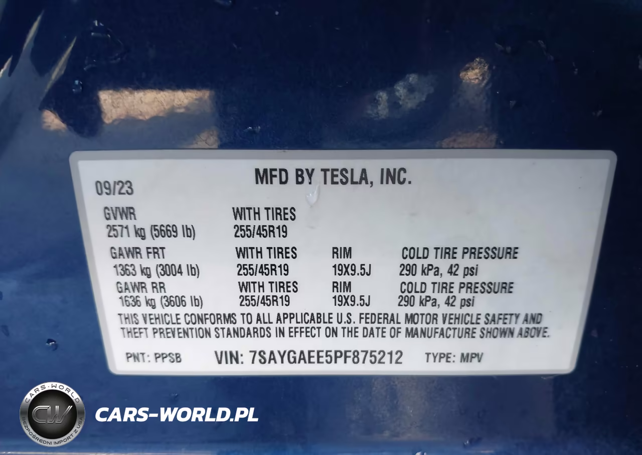 2023 Tesla Model Y Awd-Long Range Dual Motor All-Wheel Drive VIN:7SAYGAEE5PF875212 - 9