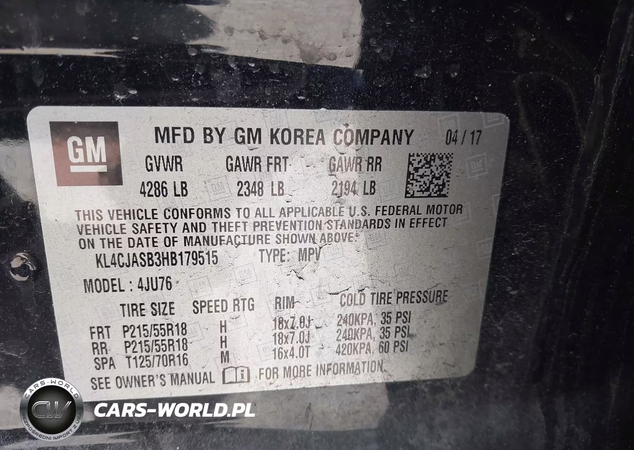 2017 Buick Encore Preferred VIN:KL4CJASB3HB179515 - 9