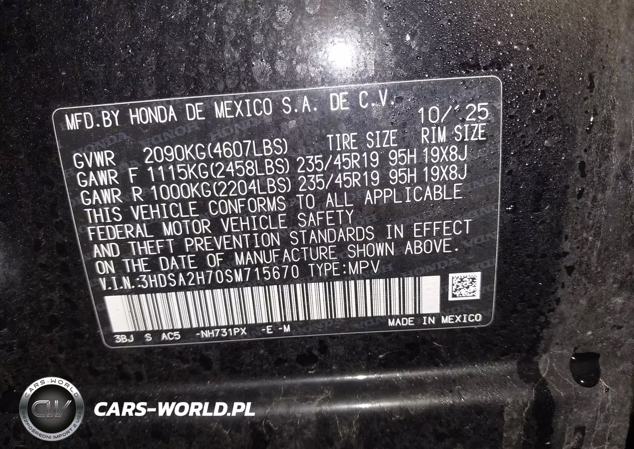 2025 Acura Adx A-Spec With Advance VIN:3HDSA2H70SM715670 - 9