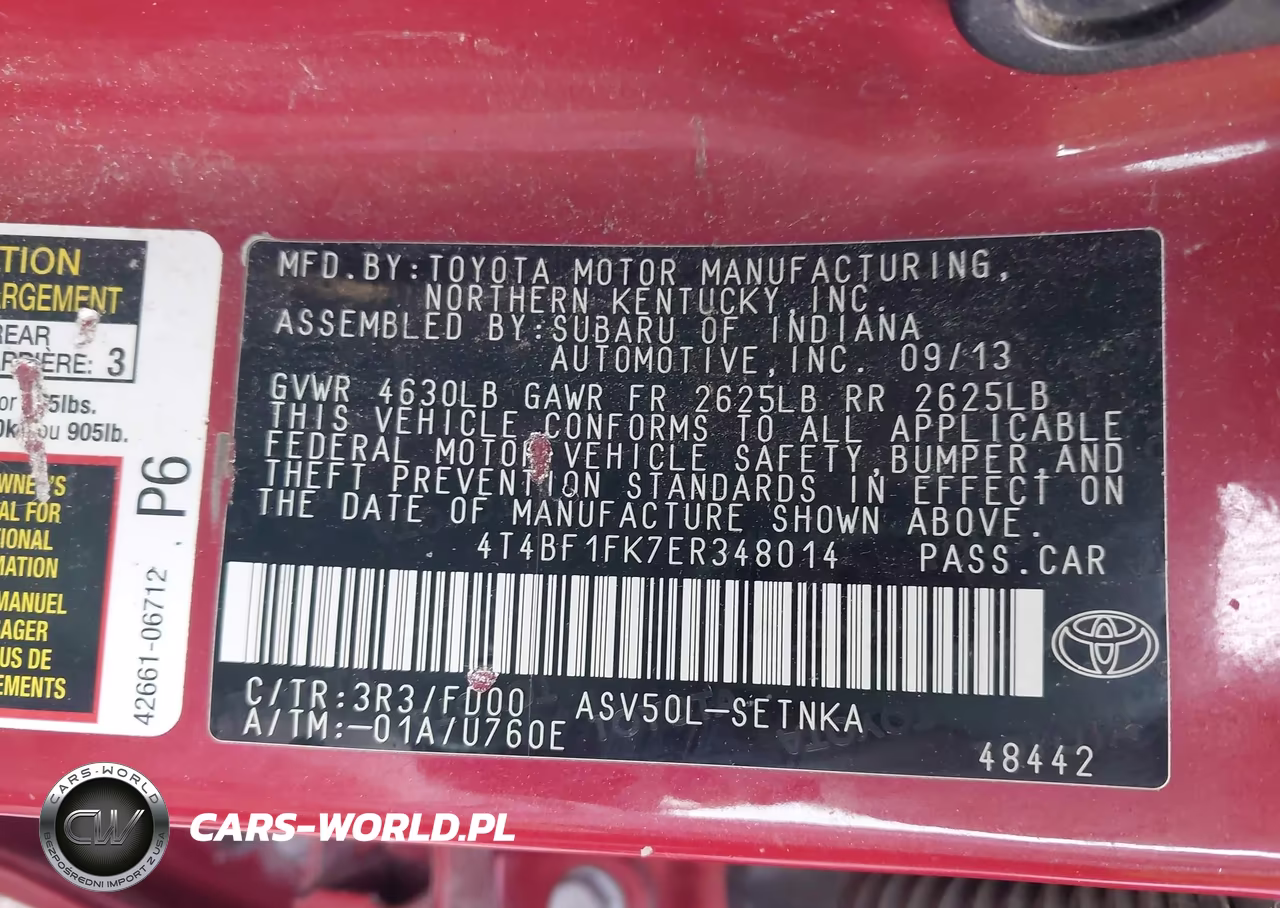 2014 Toyota Camry Le VIN:4T4BF1FK7ER348014 - 9