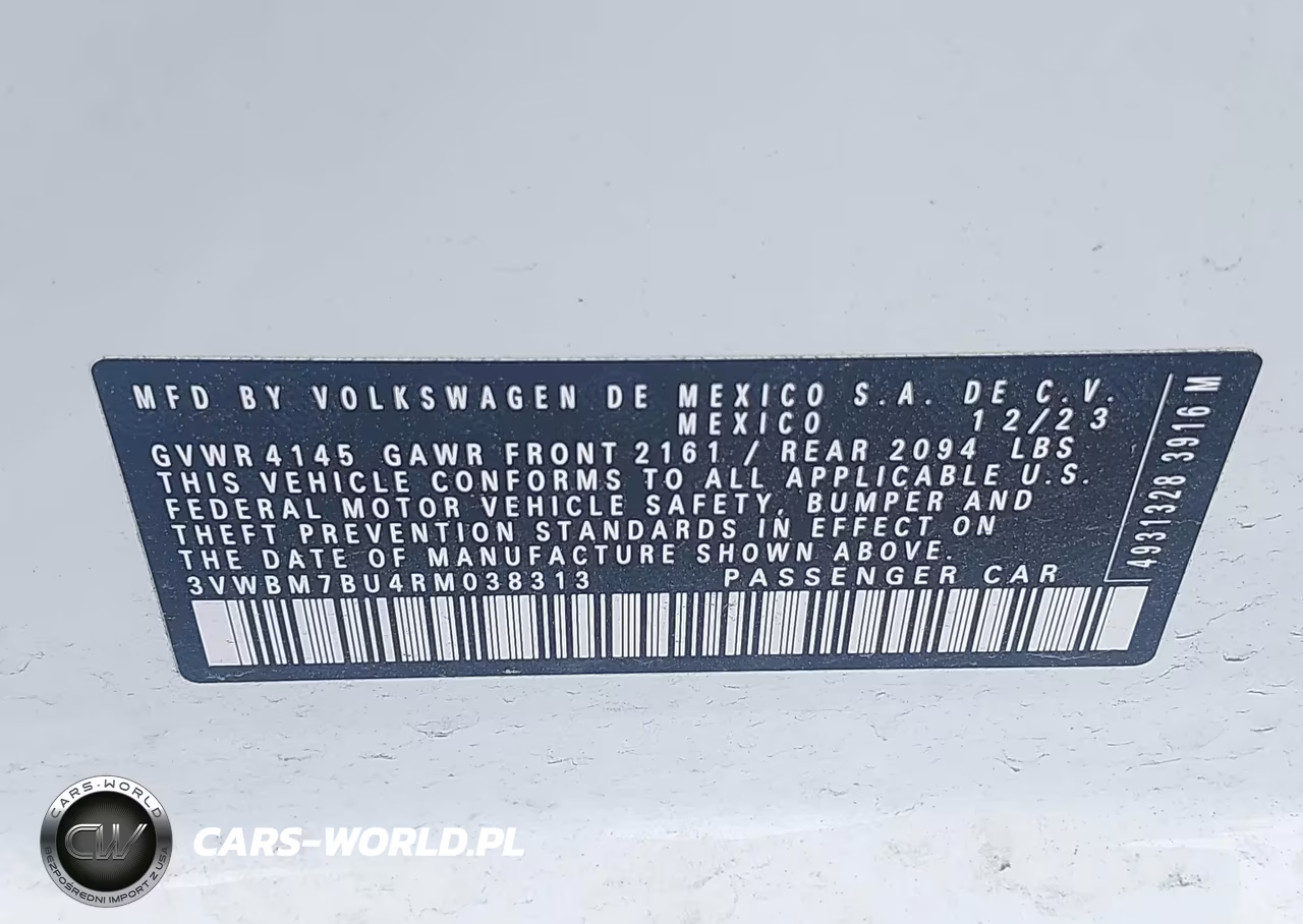 2024 Volkswagen Jetta 1.5T Sport VIN:3VWBM7BU4RM038313 - 9