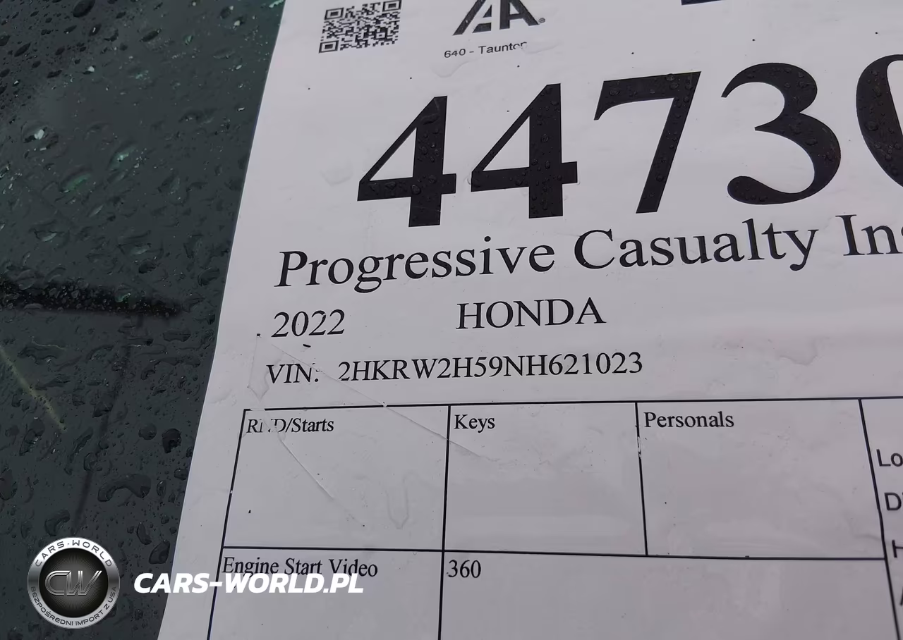 2022 Honda Cr-V Awd Ex VIN:2HKRW2H59NH621023 - 9