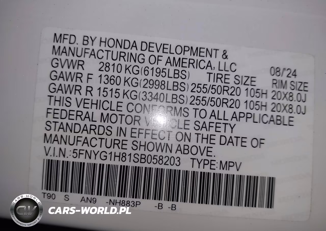 2025 Honda Pilot Elite VIN:5FNYG1H81SB058203 - 9