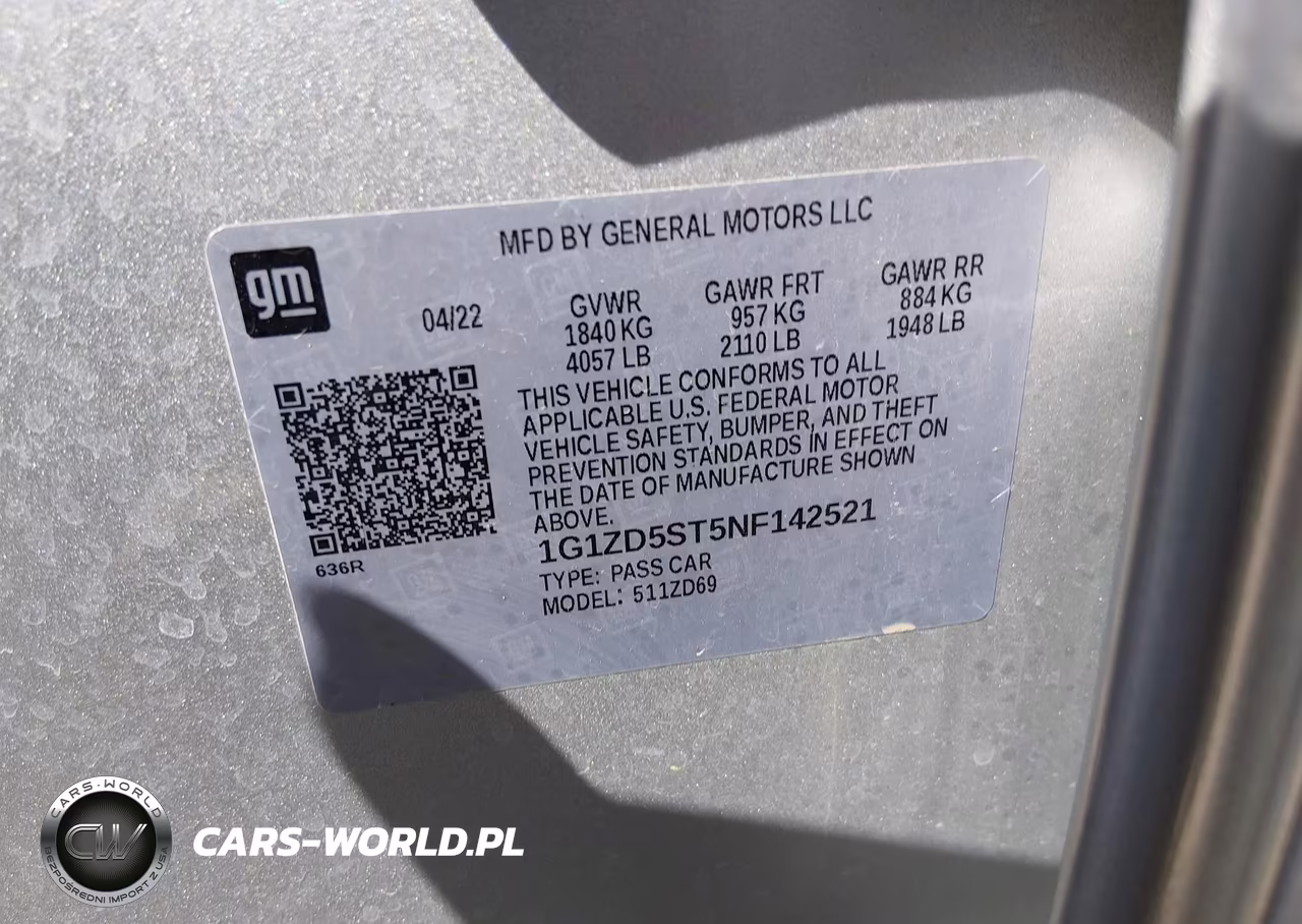 2022 Chevrolet Malibu Fwd Lt VIN:1G1ZD5ST5NF142521 - 9