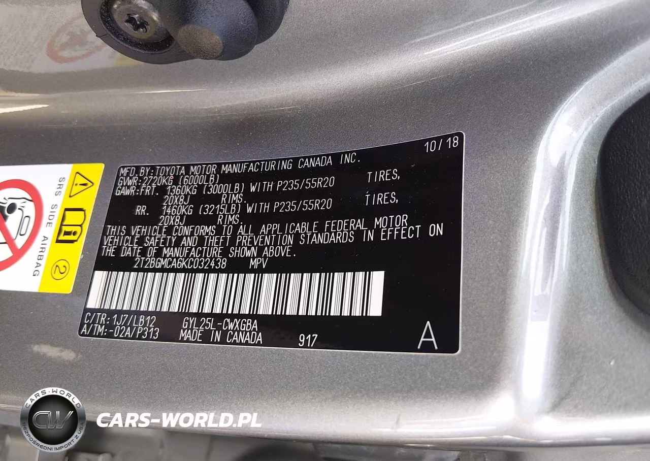 2019 Lexus Rx 450H VIN:2T2BGMCA6KC032438 - 9