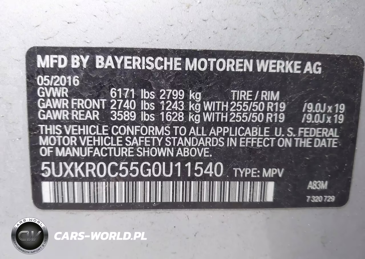 2016 BMW X5 xDrive35I VIN:5UXKR0C55G0U11540 - 9