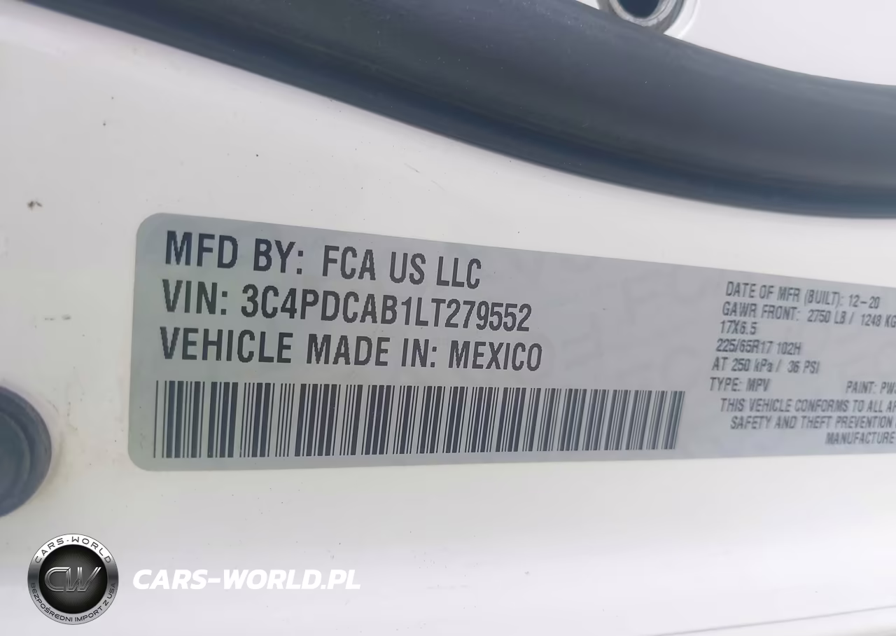 2020 Dodge Journey Se Value VIN:3C4PDCAB1LT279552 - 9
