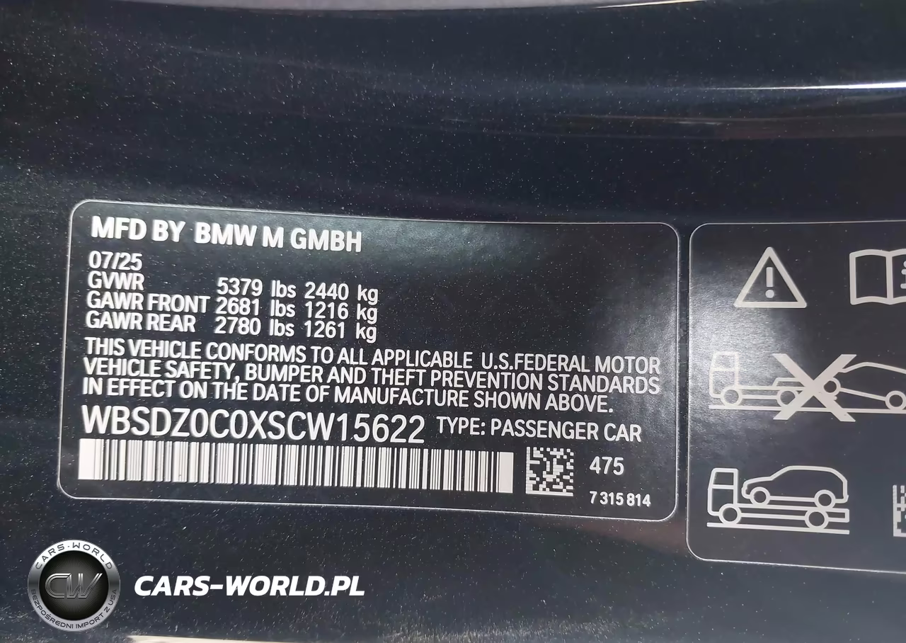 2025 BMW M8 Competition VIN:WBSDZ0C0XSCW15622 - 9