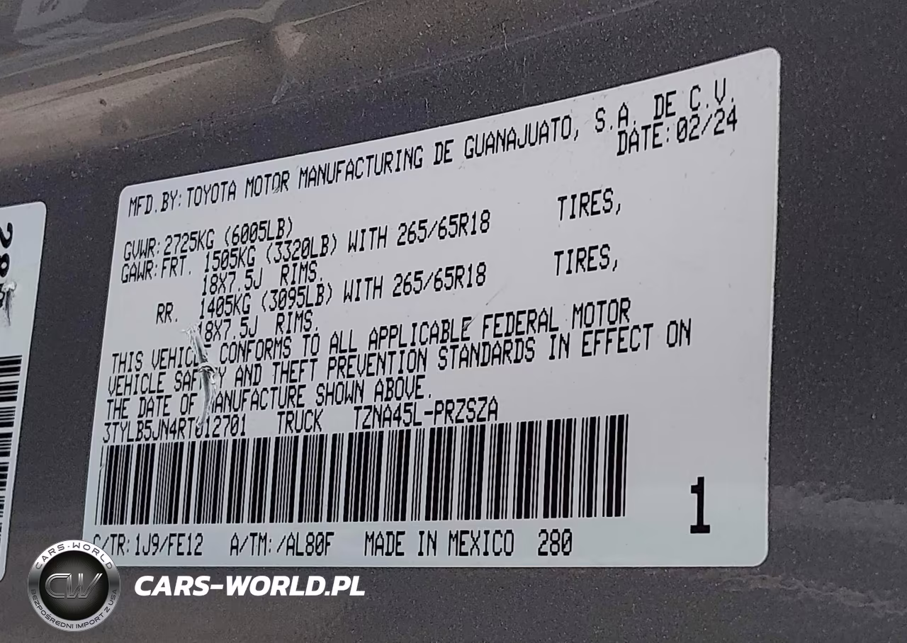 2024 Toyota Tacoma Trd Sport VIN:3TYLB5JN4RT012701 - 9