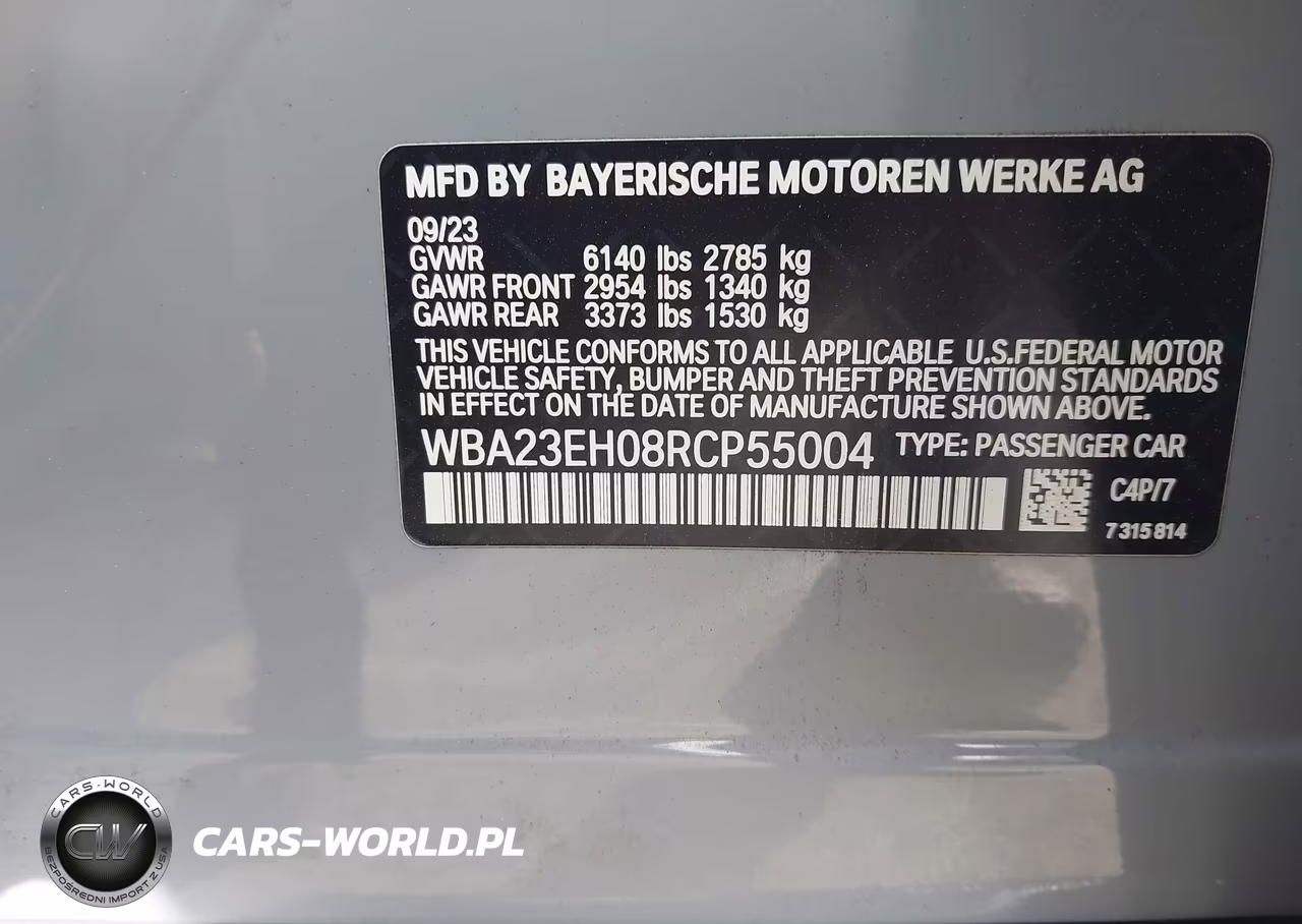 2024 BMW 740I VIN:WBA23EH08RCP55004 - 9