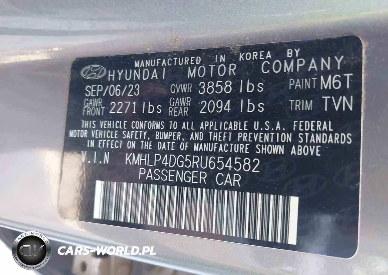 2024 Hyundai Elantra Limited VIN:KMHLP4DG5RU654582 - 9