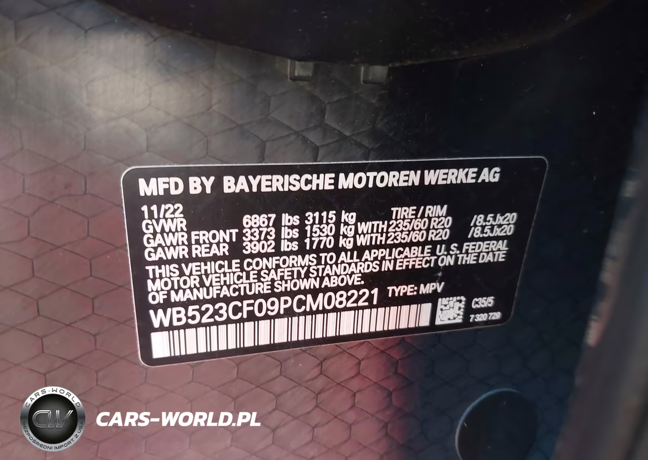 2023 BMW Ix xDrive50 VIN:WB523CF09PCM08221 - 9