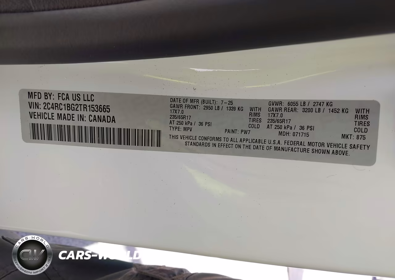2026 Chrysler Pacifica Select VIN:2C4RC1BG2TR153665 - 9