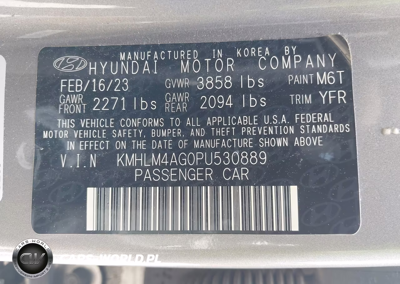 2023 Hyundai Elantra Sel VIN:KMHLM4AG0PU530889 - 9