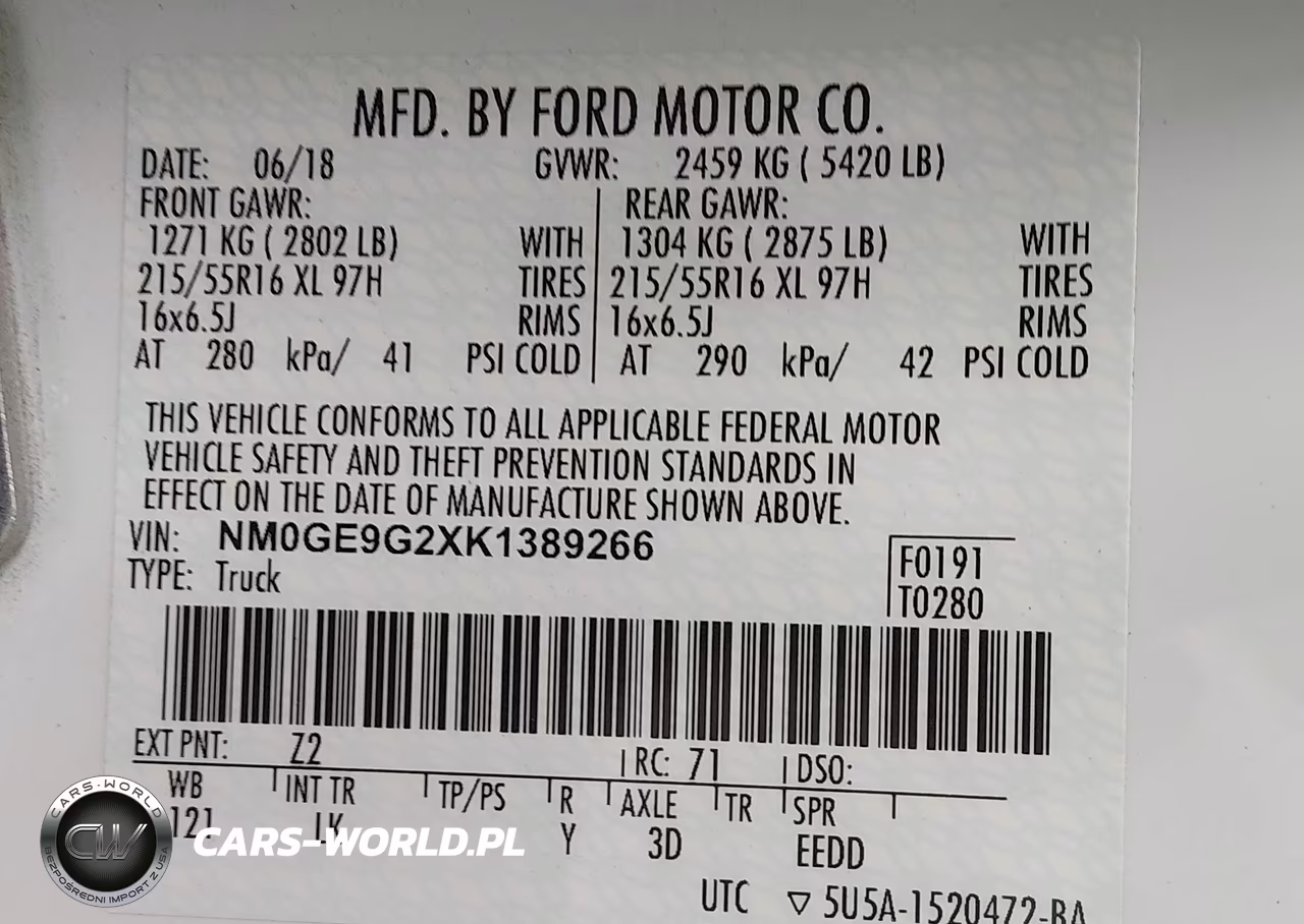 2019 Ford Transit Connect Titanium VIN:NM0GE9G2XK1389266 - 9